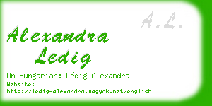 alexandra ledig business card